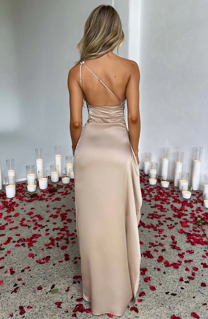 Ariana Long Dress - Beige